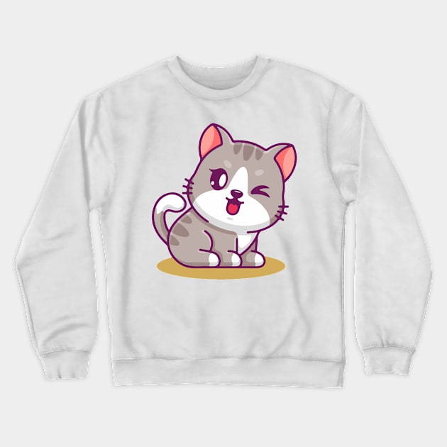 Baby cat desing Crewneck Sweatshirt by SGcreative